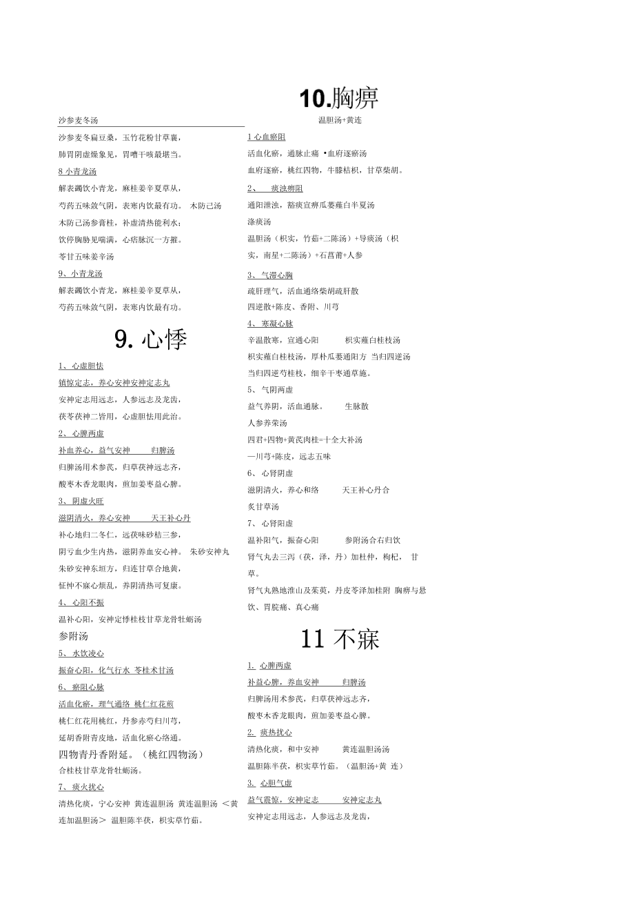 中医内科学方歌_完整版