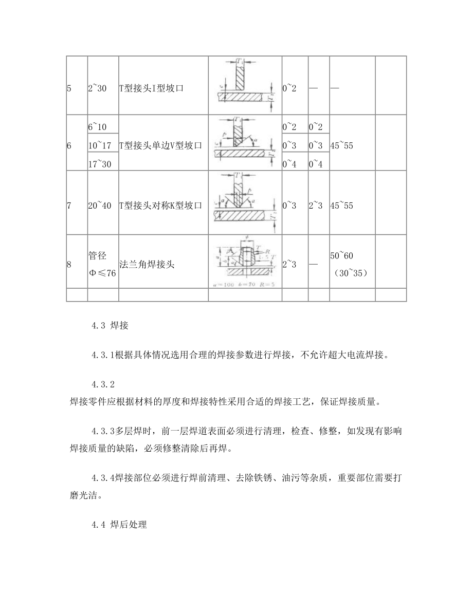 结构件焊接通用技术要求