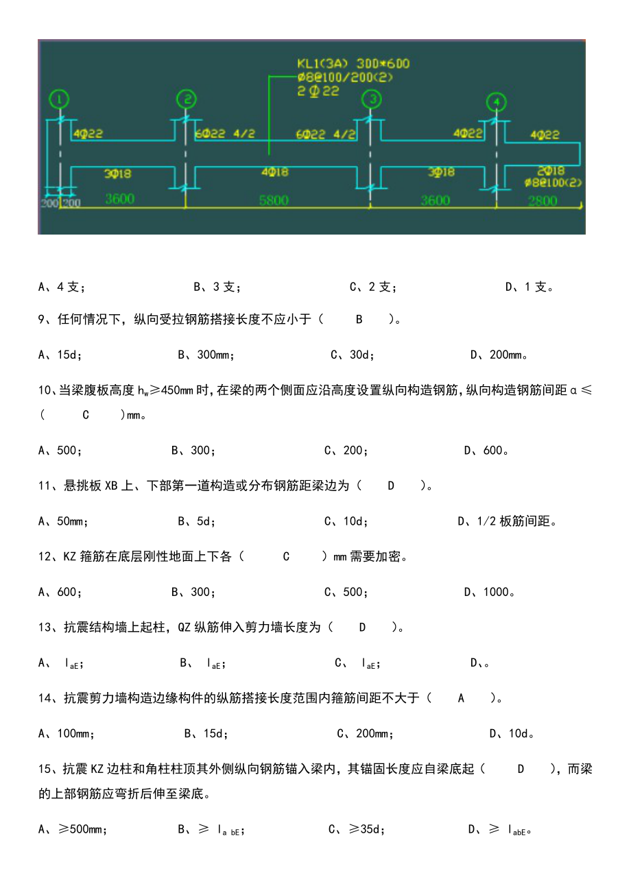 16G1011图集试题