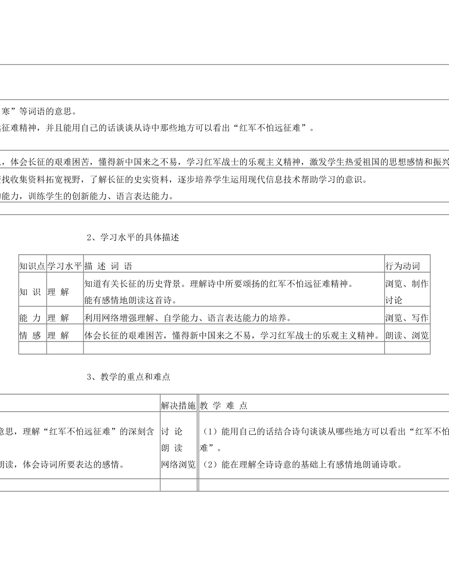 信息技术与语文课程整合的教学设计《长征》.doc