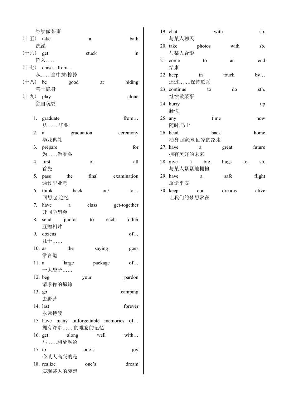 仁爱英语九年级下册单词表(中英文).doc