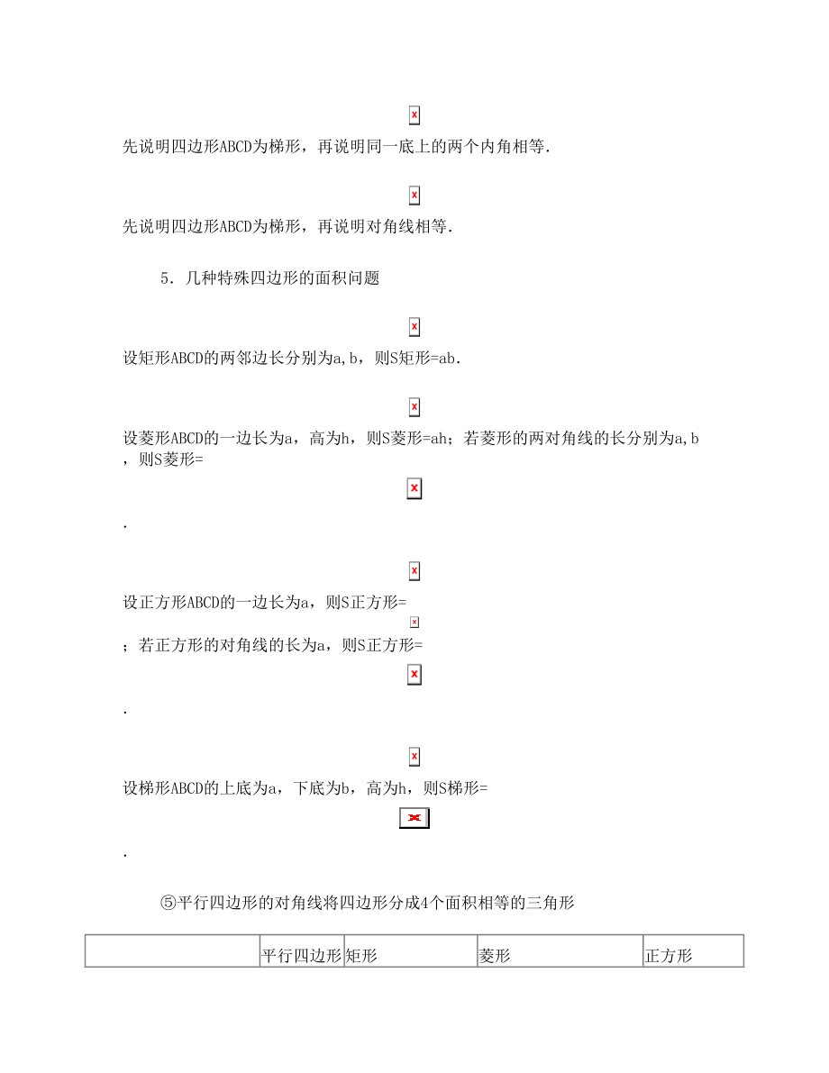 四边形的知识点总结.doc