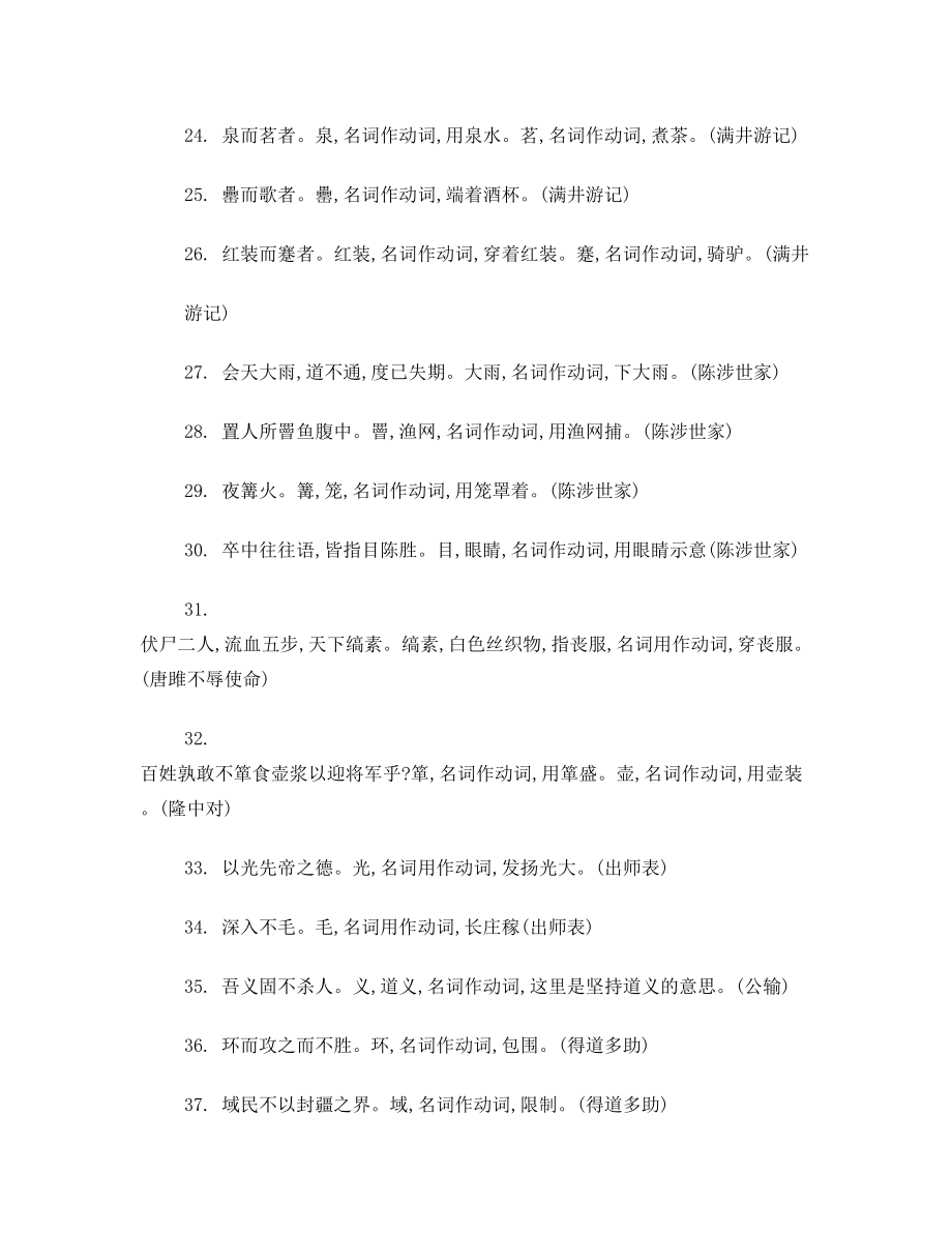 教师版初中文言文词类活用和特殊句式.doc