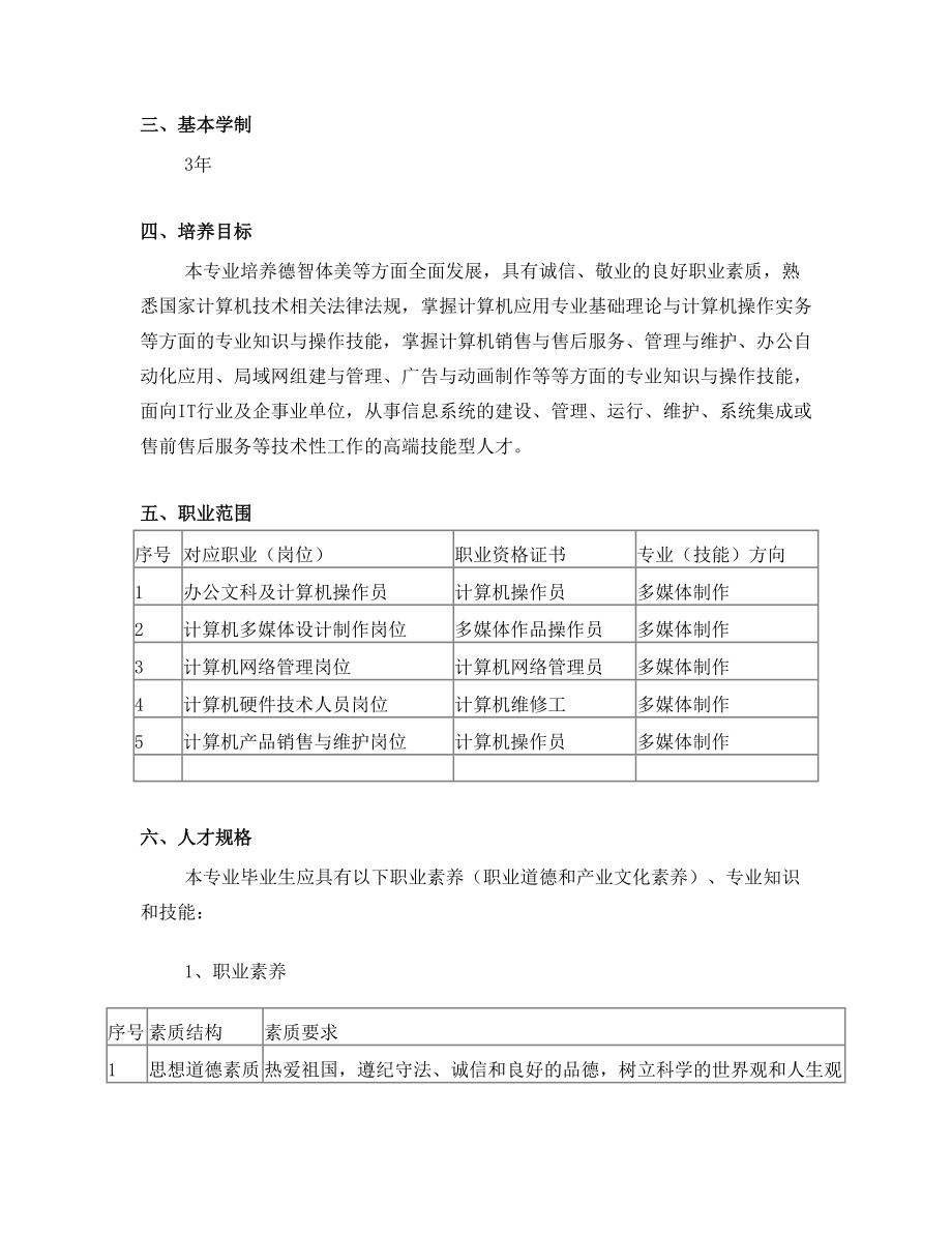 计算机应用专业教学标准.doc