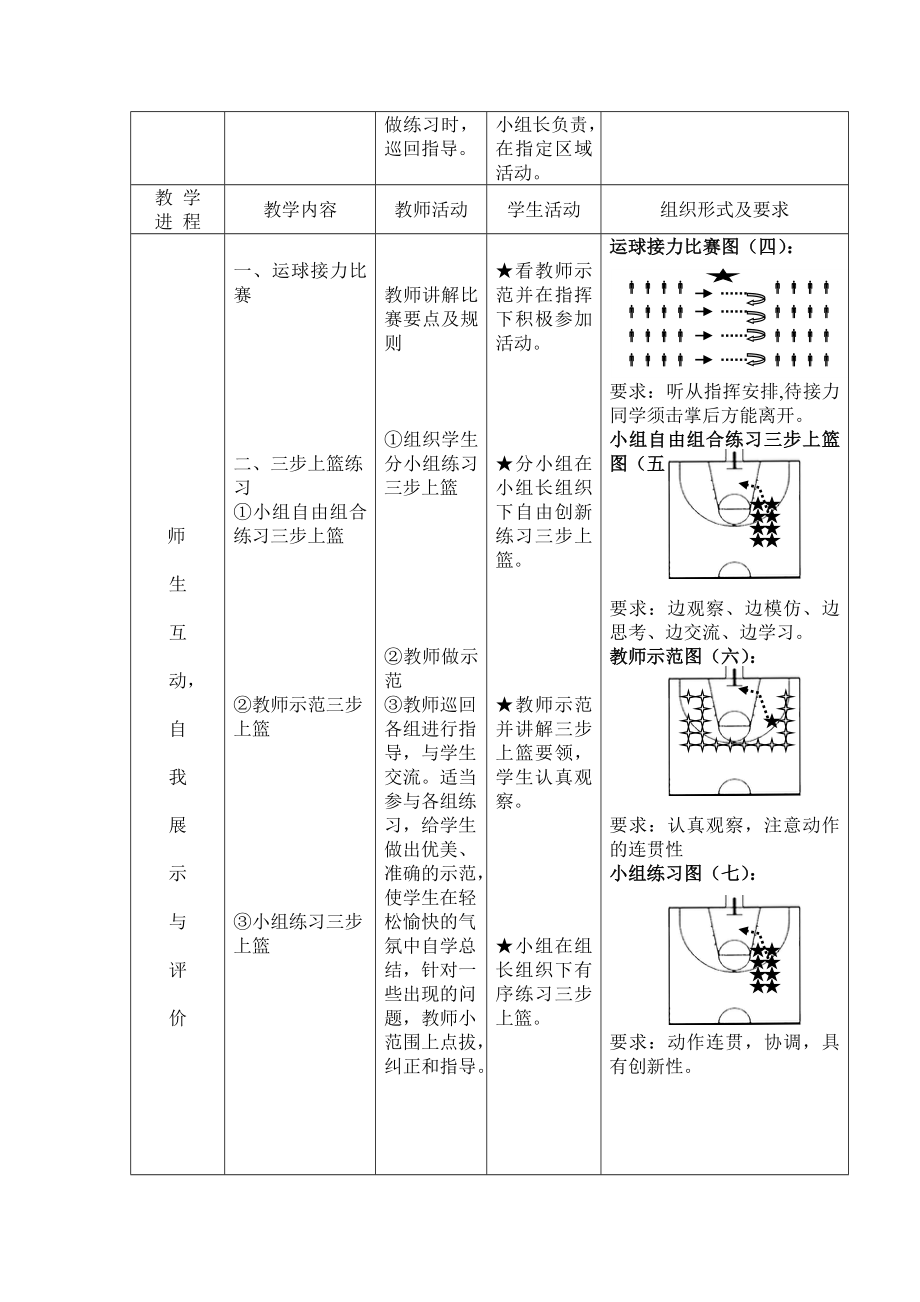 篮球三步上篮初中《体育与健康》课教学设计(2).doc