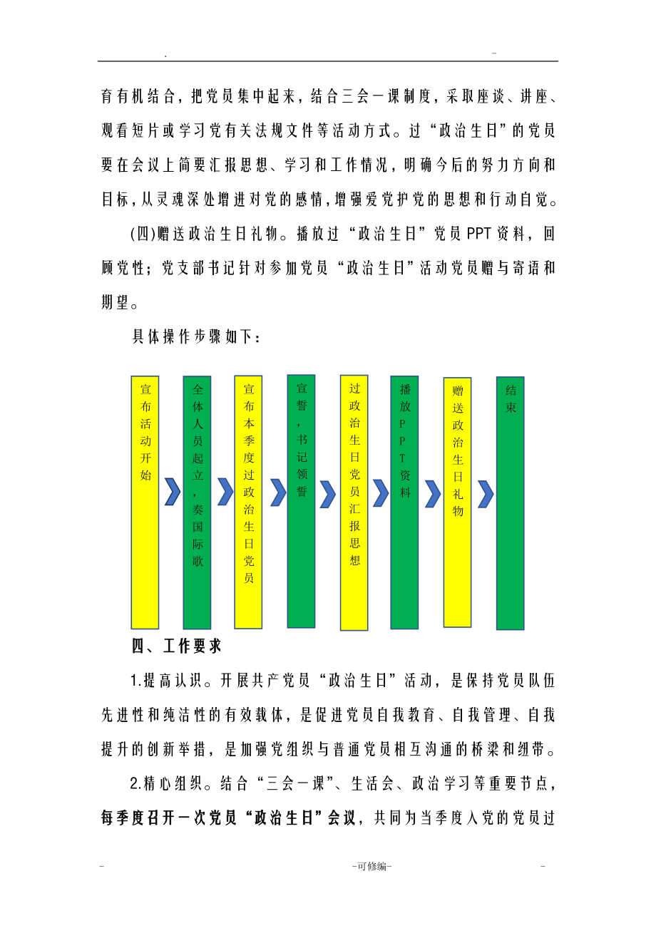 政治生日活动实施计划方案.doc