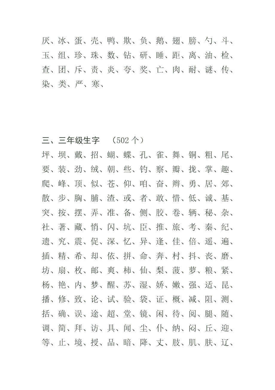 书法老师必备小学语文写字表汇总.doc