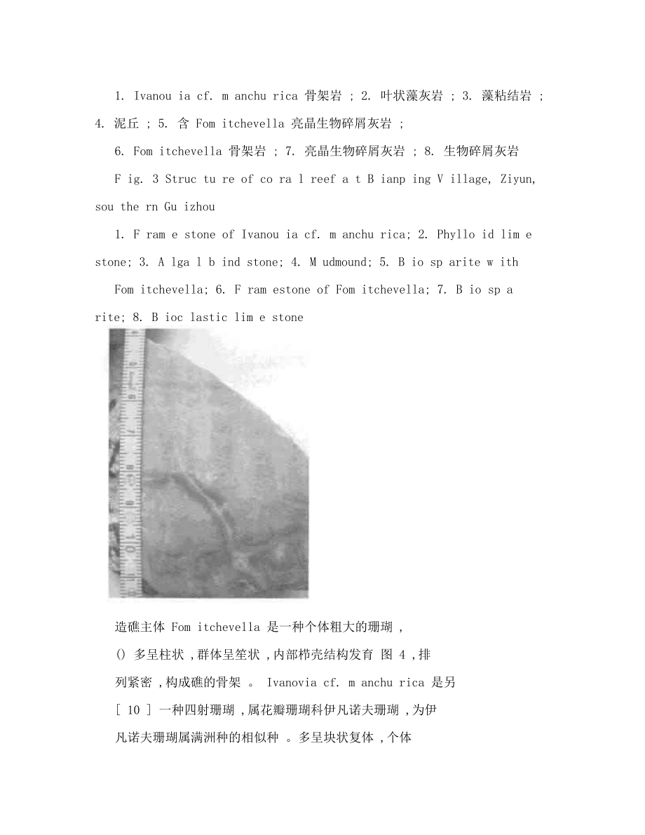 黔南晚石炭世礁相地层中造礁生物Tubiphytes研究.doc