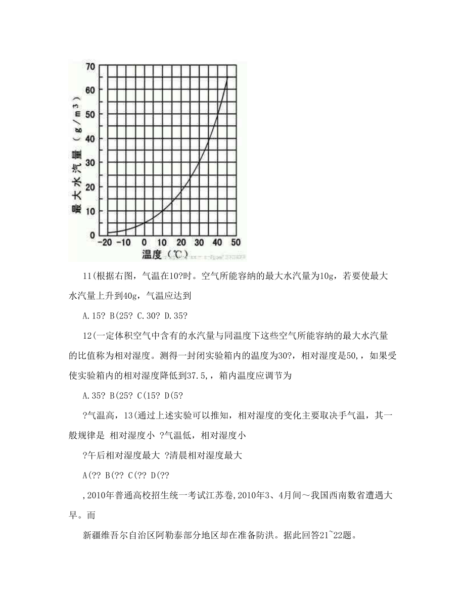 高考地理母题1956-汇编 考点92 中国的气候学生版.doc