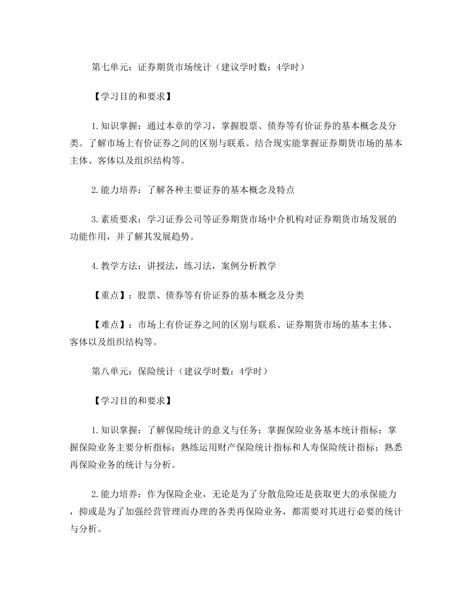 21金融统计学教学大纲.doc