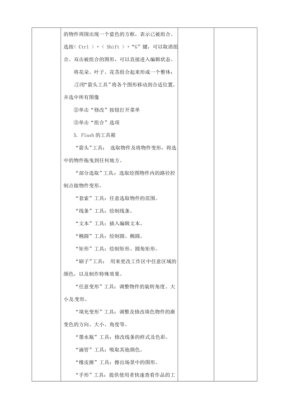 五年级信息技术上册第2课快乐绘图—绘图工具的使用教案粤教版-粤教版小学五年级上册信息技术教案.doc