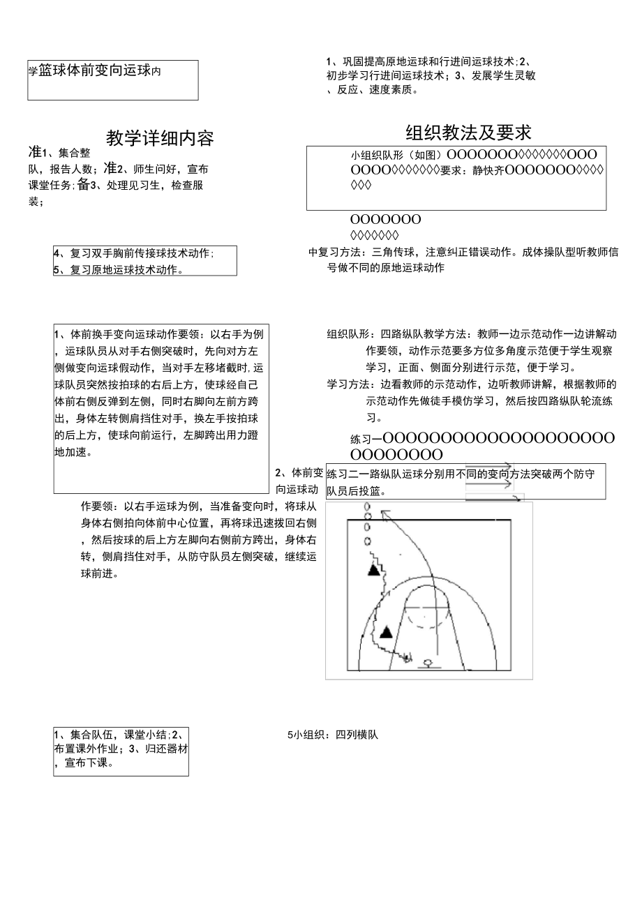 中学体育课篮球教案(初中高中都适用).doc