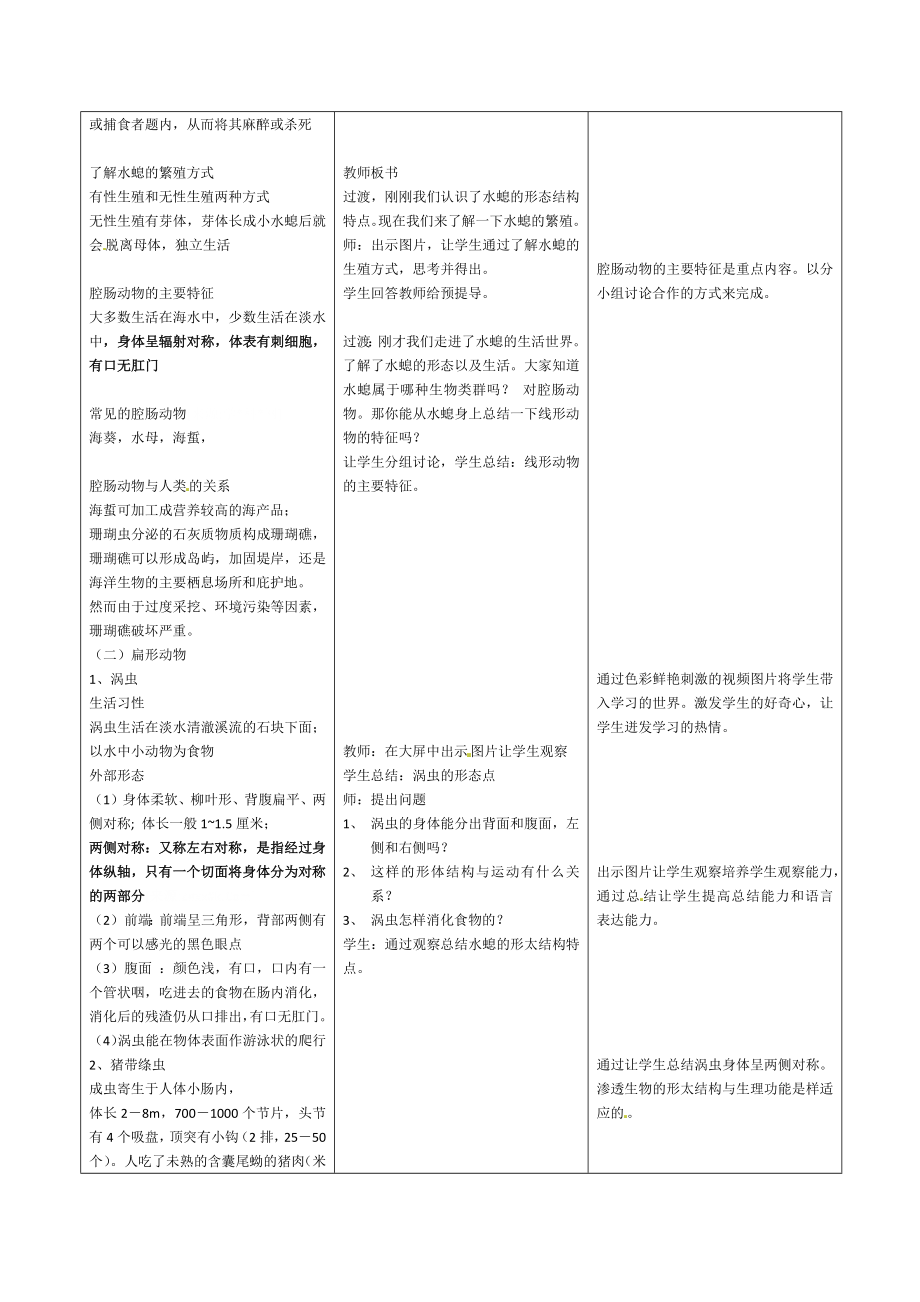 人教版八年级上册生物全册教案（秋修订）.doc