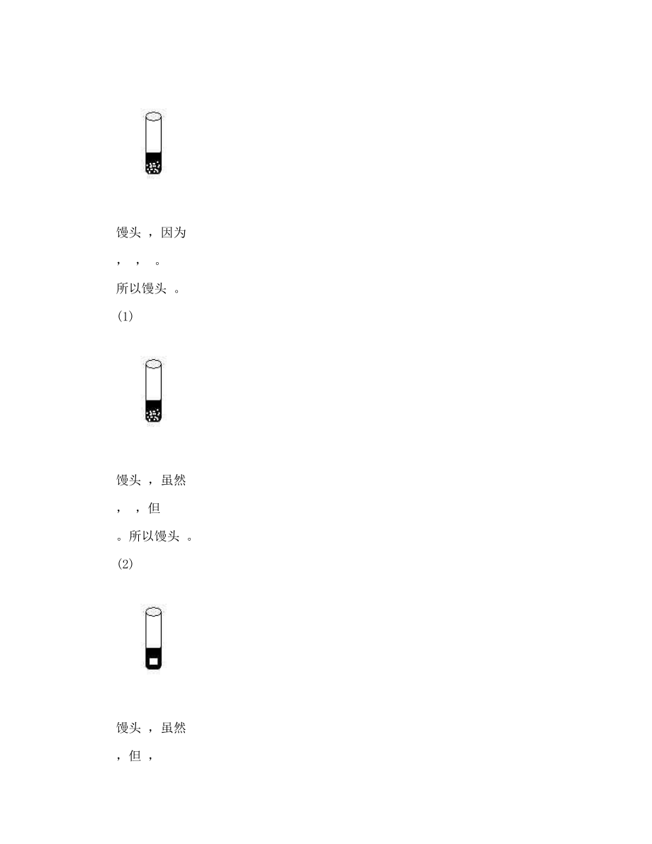 初中生物实验报告（馒头）.doc