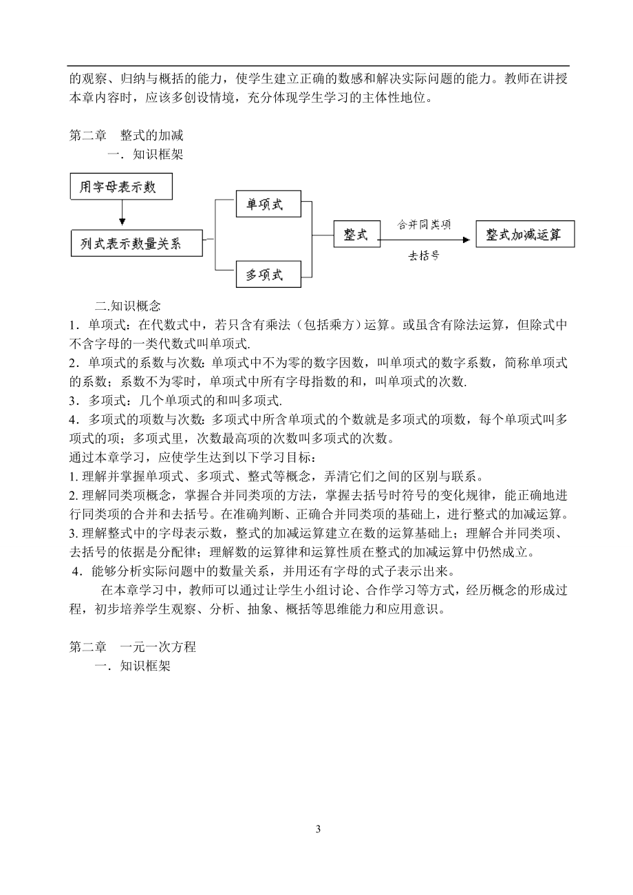 人教版初中数学知识点大全.doc