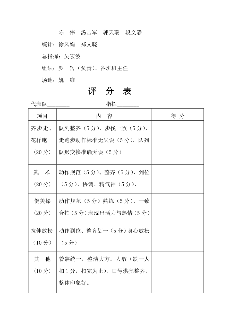 大课间活动比赛实施方案.doc