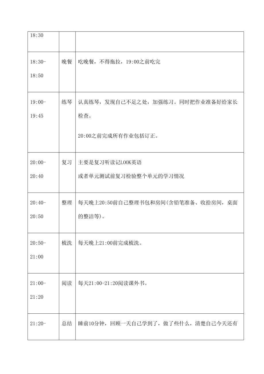 小学生家规及积分奖罚办法