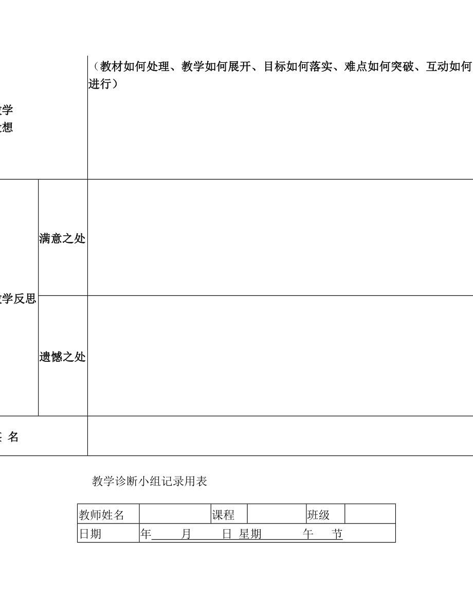 市职业中专教学诊断制度