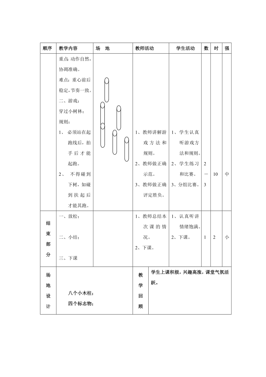 五年级体育教案-下册全集