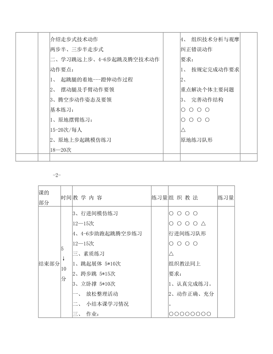 田径教案(跳远