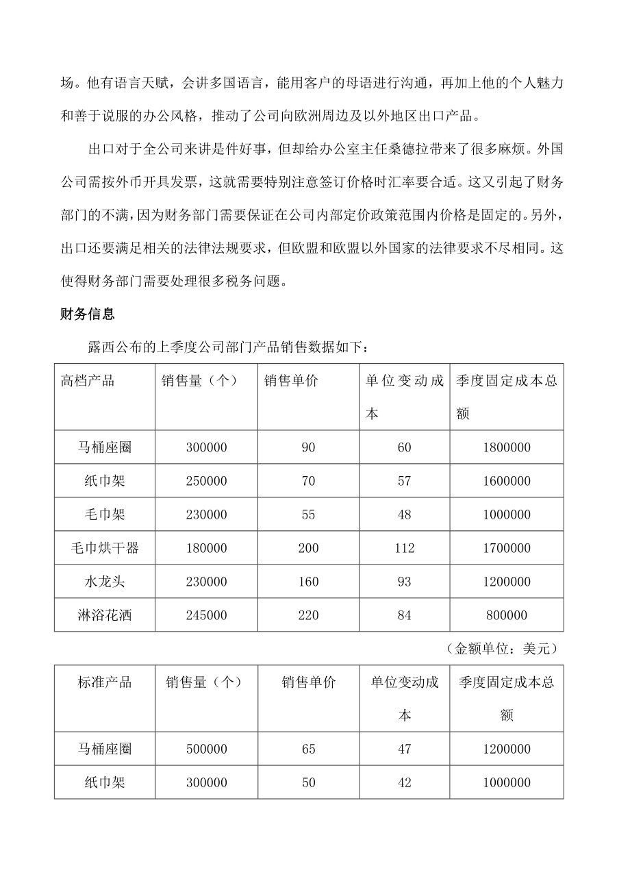 商务管理综合应用试题及答案