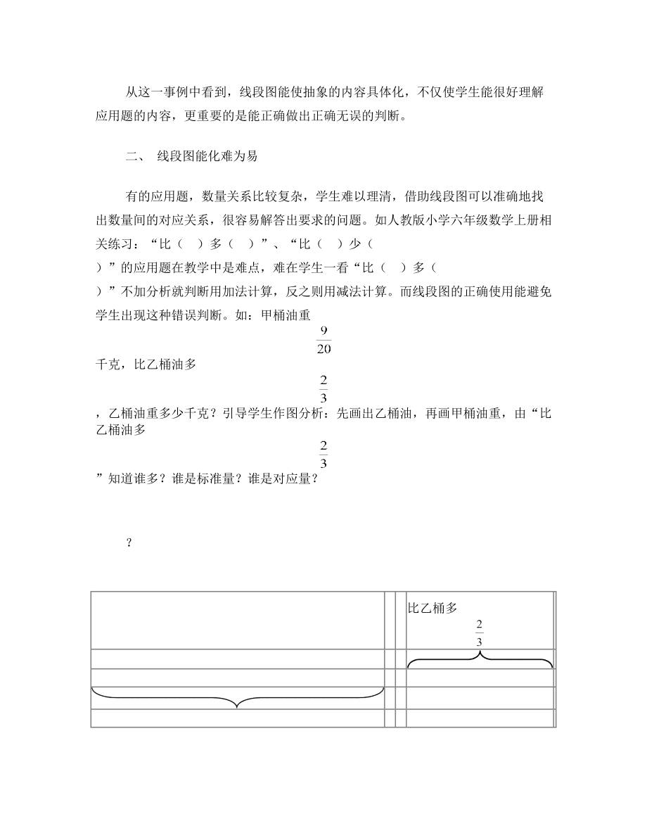 线段图在小学应用题教学中的作用及运用.doc