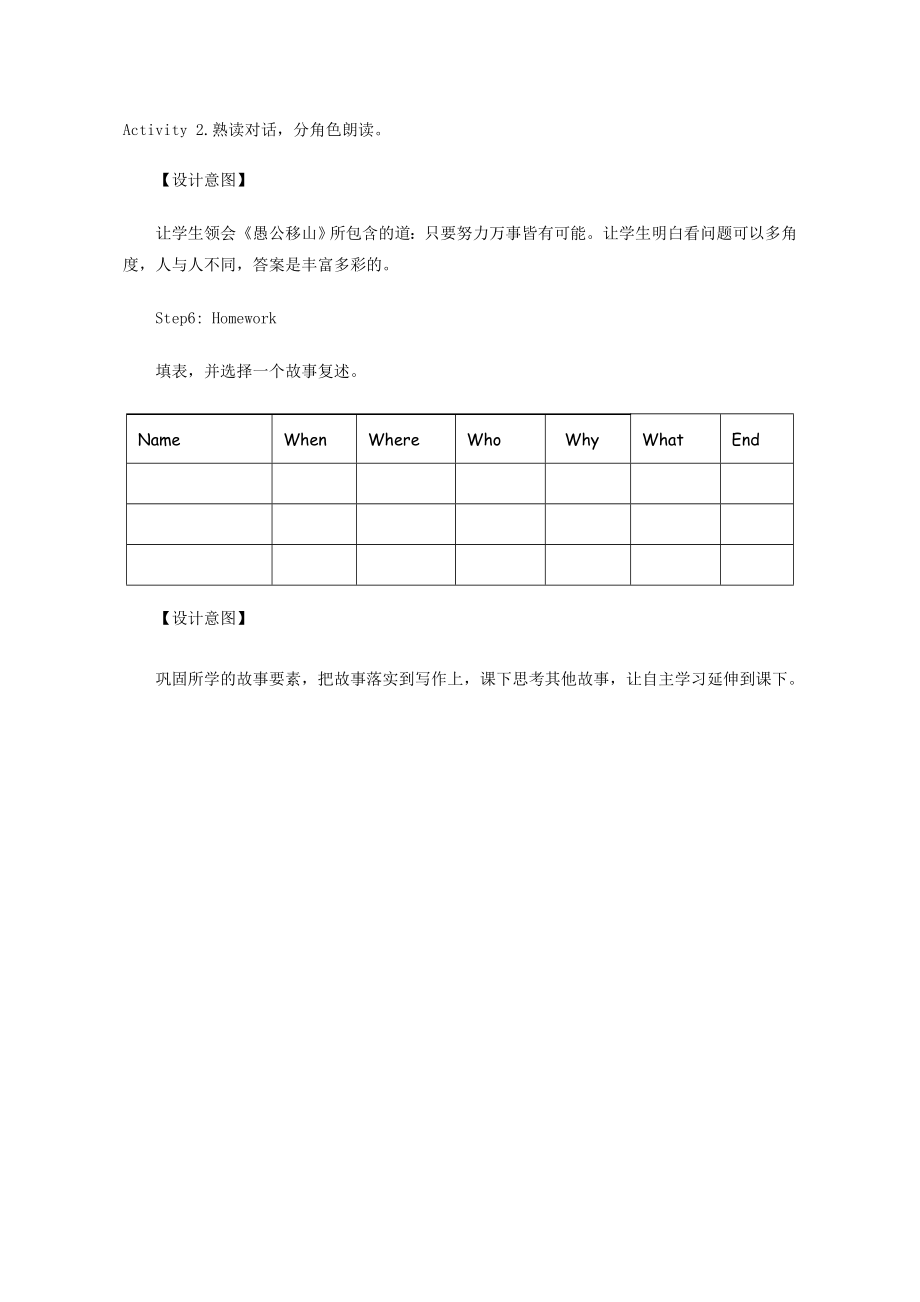 英语人教版八年级下册Unit6SectionA1a—1c教学设计.doc