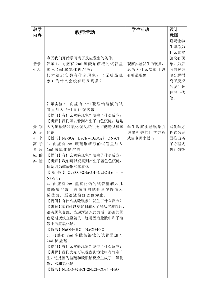 《离子反应》教学设计.doc