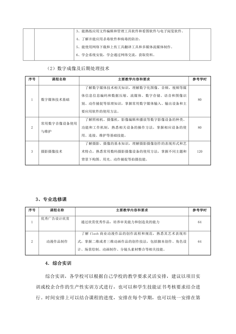 平面设计专业教学实施方案.doc