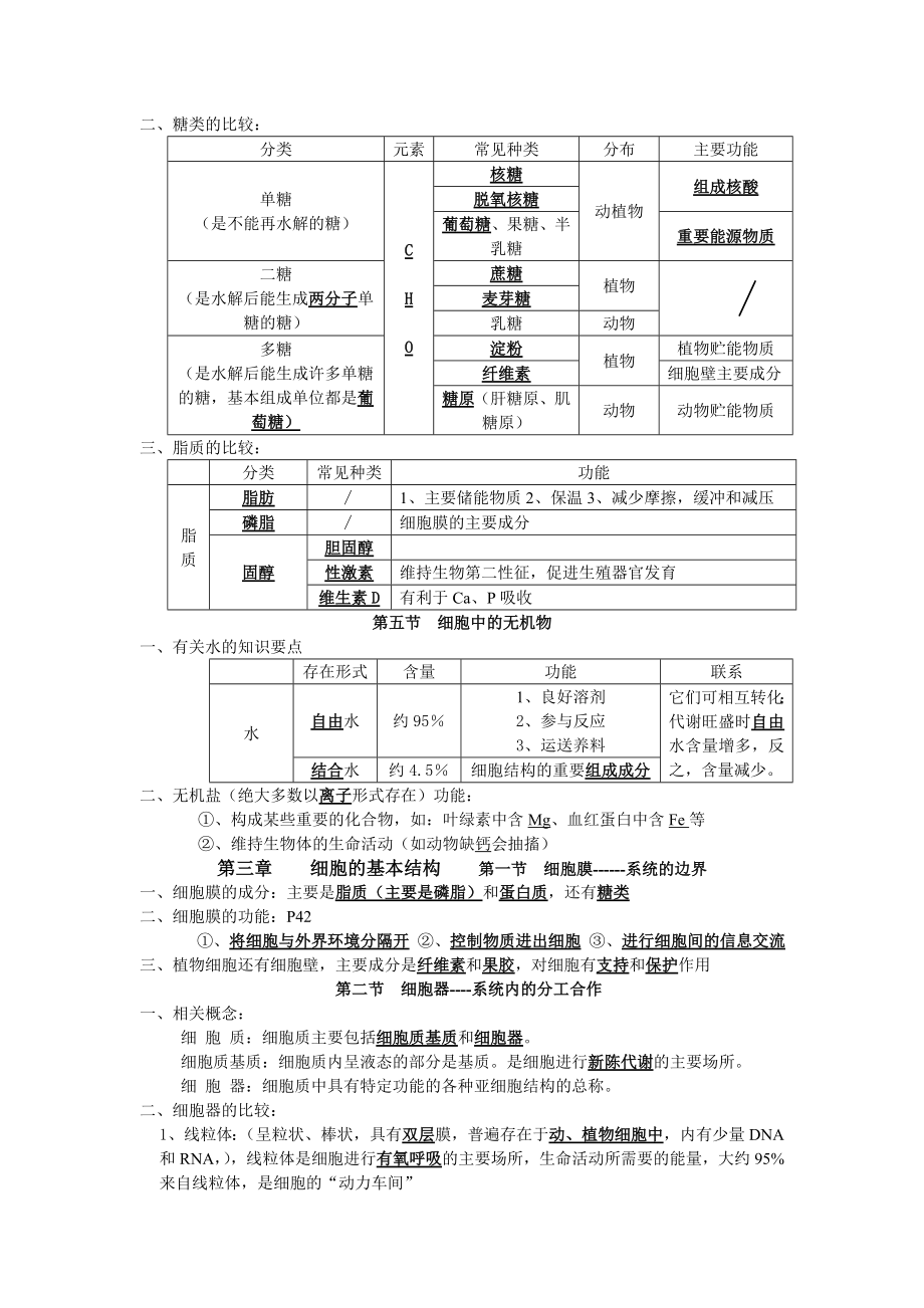 高中生物学考知识点总结.doc