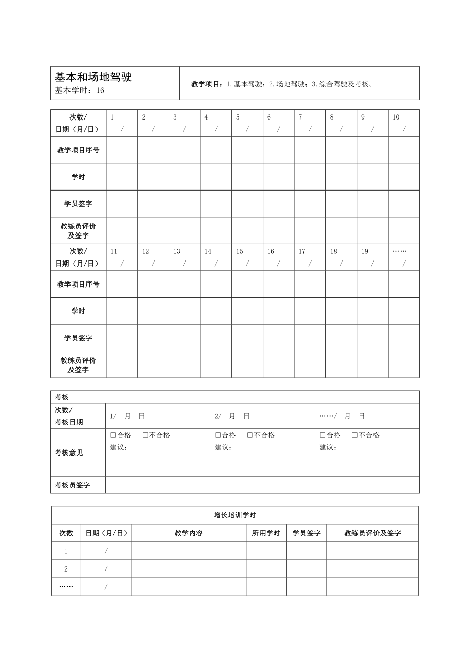 驾驶培训教学日志C1.doc