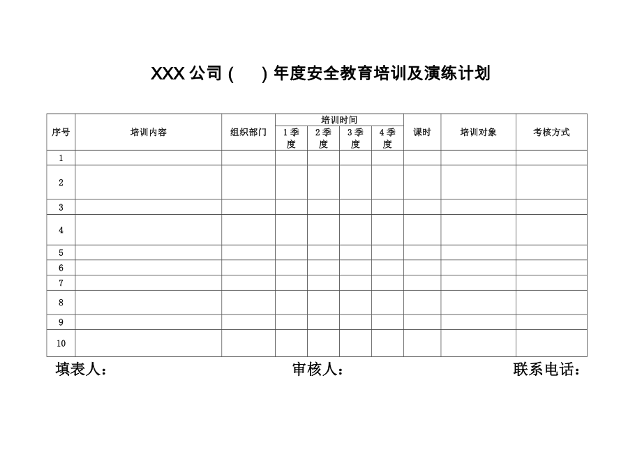 03应急演练台账.doc