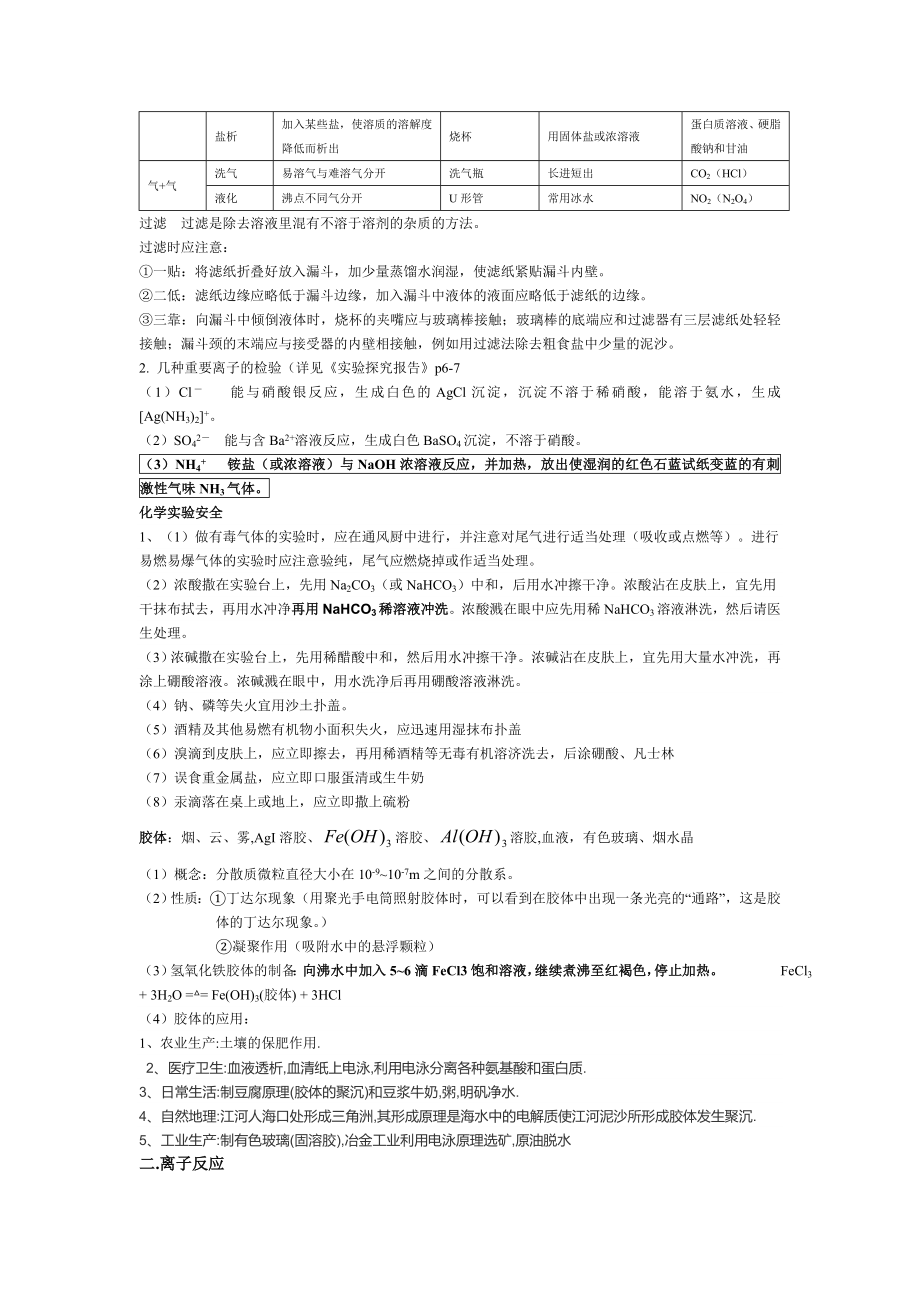 高一化学必修1知识点总结(期中复习).doc