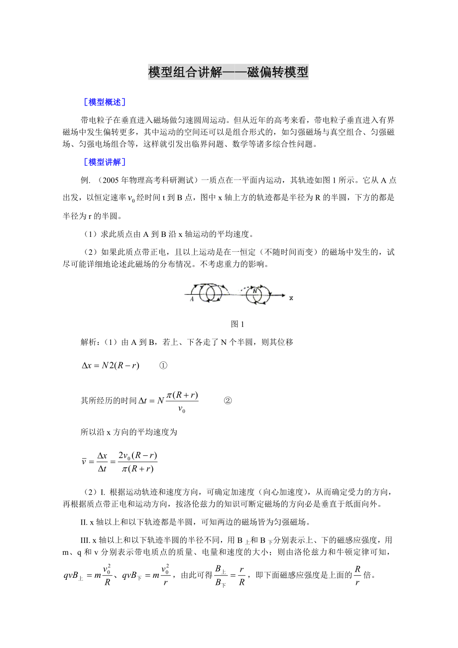 高中物理模型组合讲解.doc