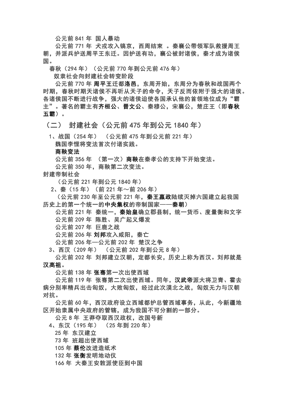 高考历史重大史实及基本知识点复习.doc