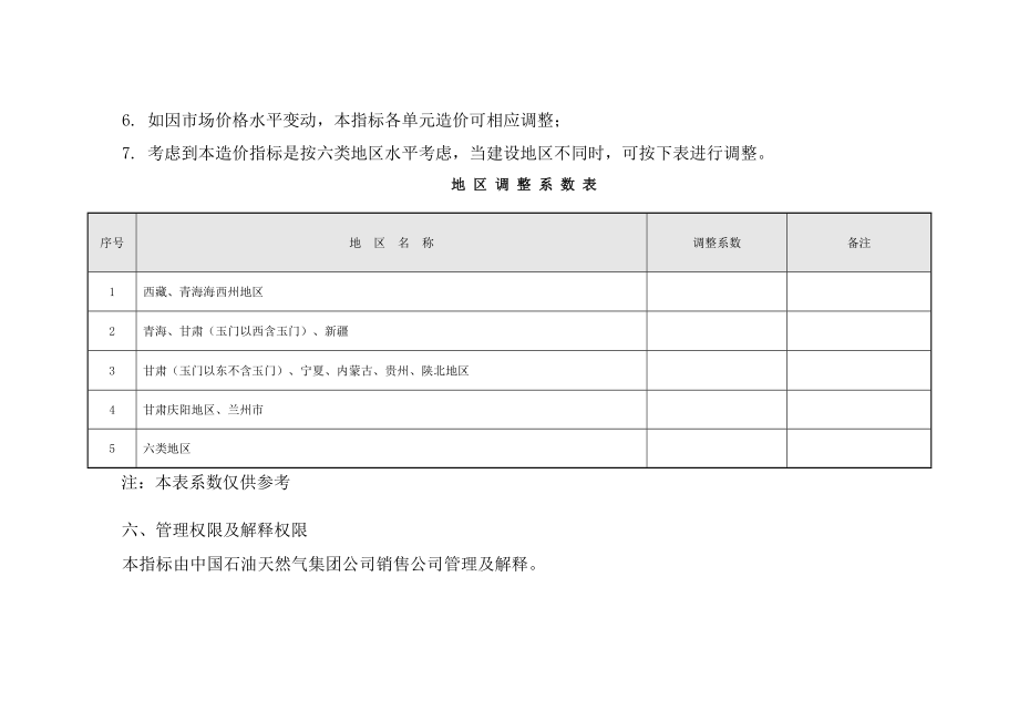 加油站建设标准设计造价参考指标——改最终.doc