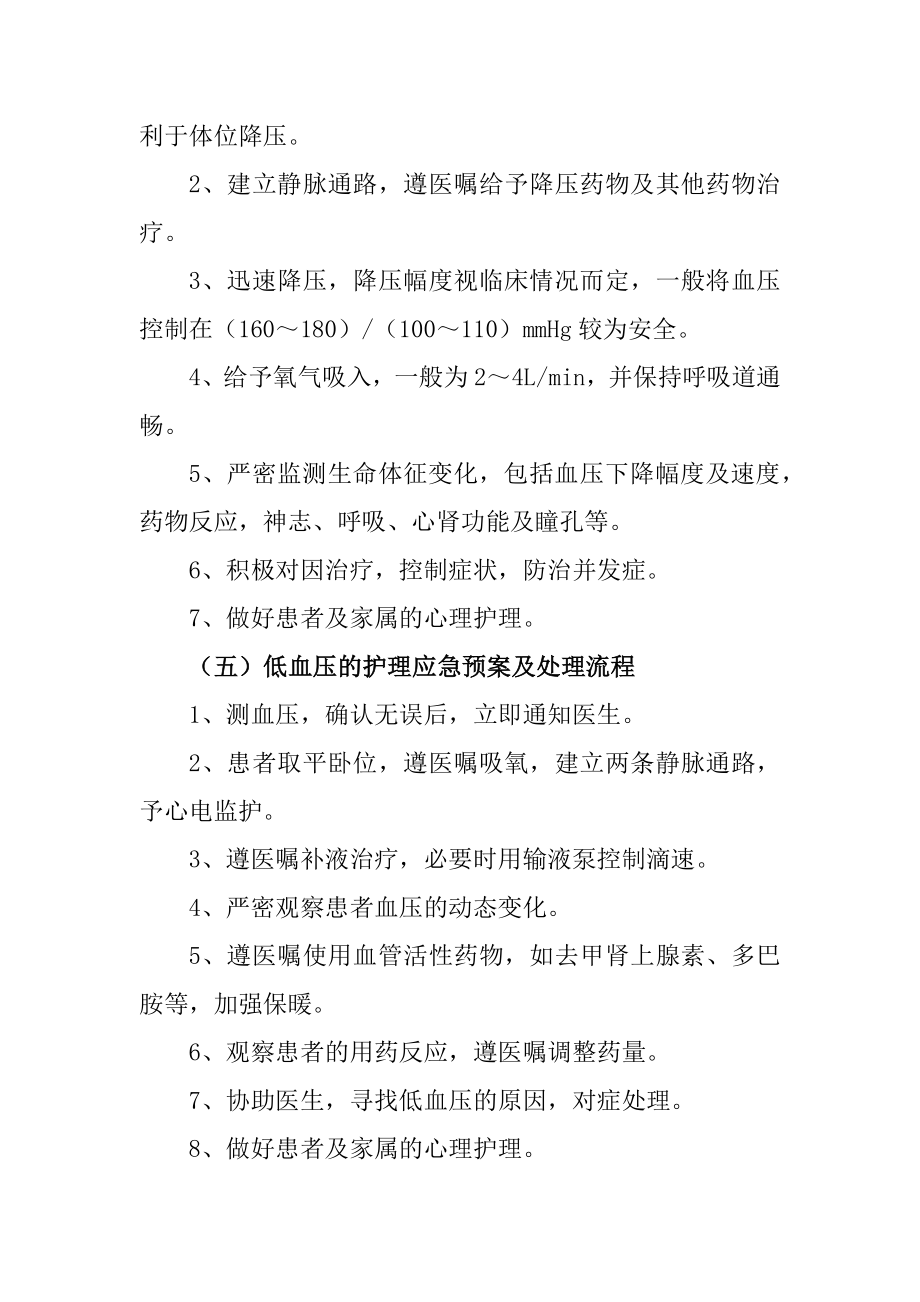 危重症患者相关护理应急预案.doc