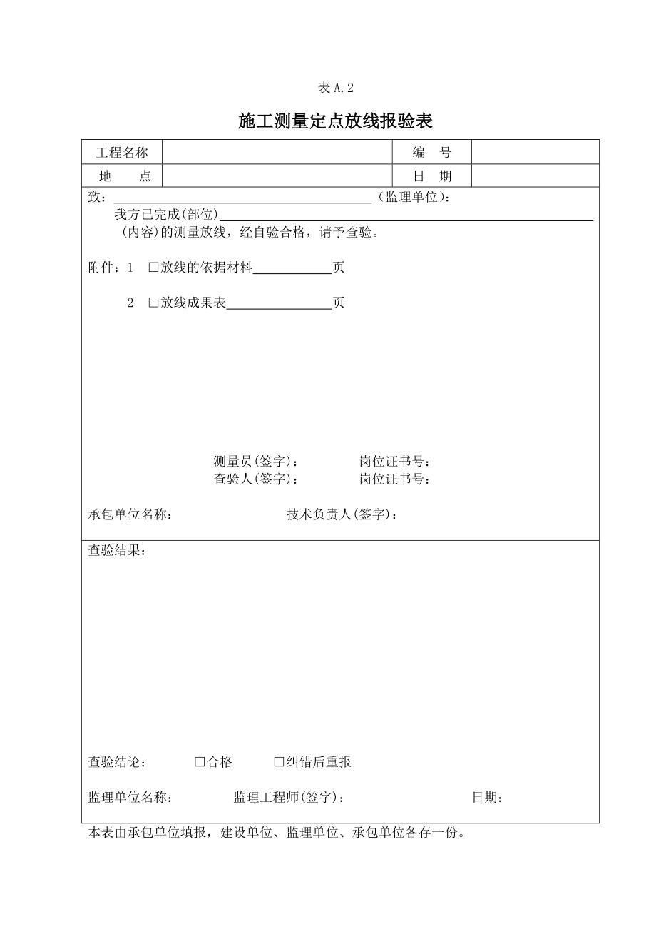 工程施工监理用的各种表格大全(114种).doc