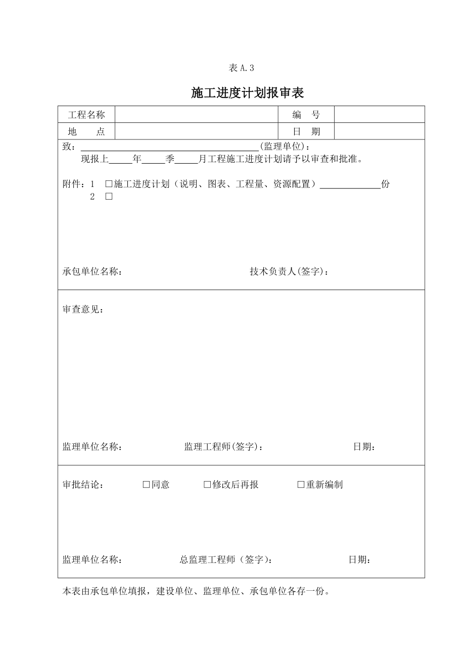 工程施工监理用的各种表格大全(114种).doc