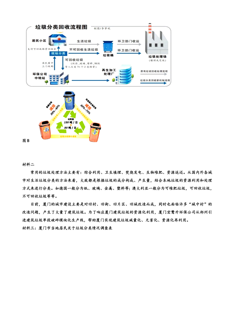 福建省厦门第二次中考模拟考试语文试卷(有答案)