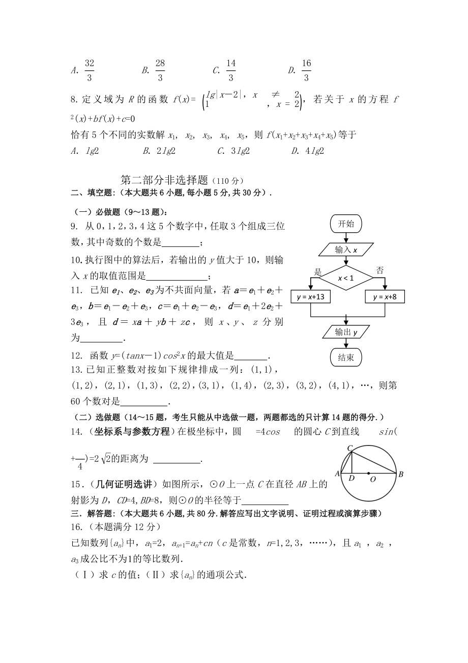 高中数学高考真题