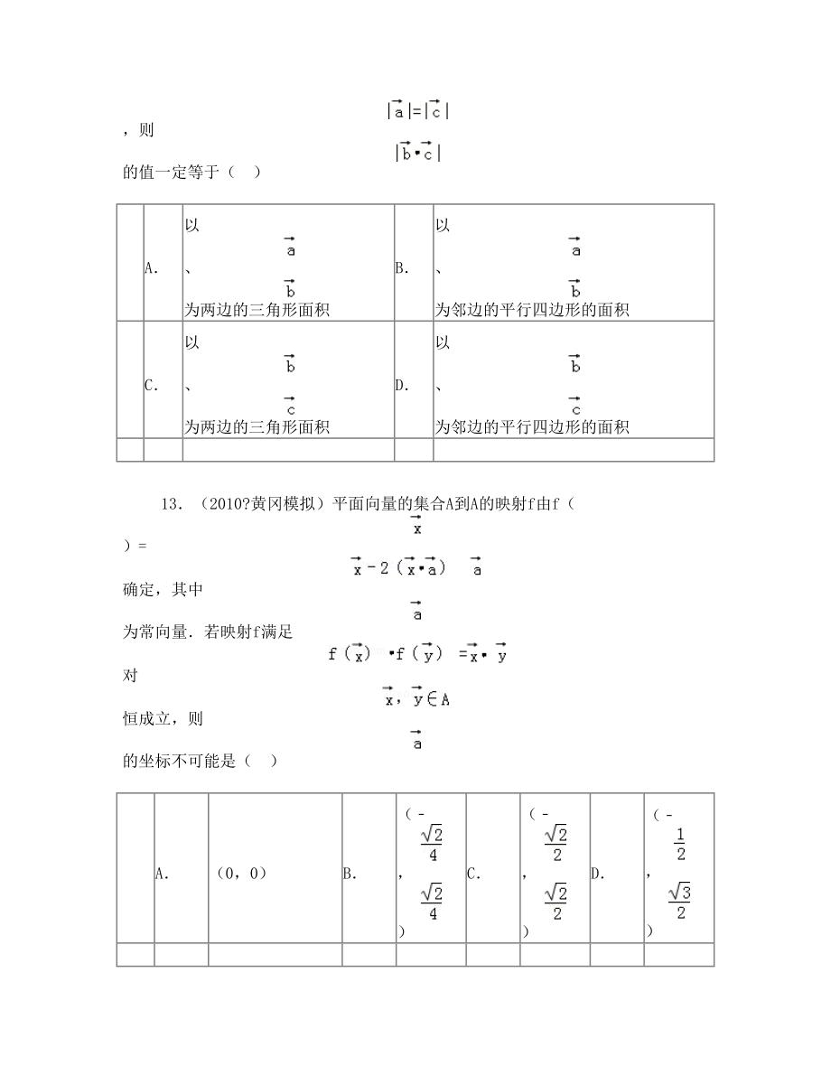 高中数学向量的综合应用填选拔高题组(有答案)