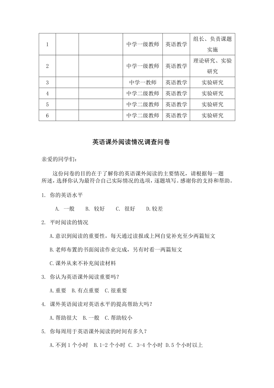 新课标下培养高中学生英语课外阅读能力的研究.doc