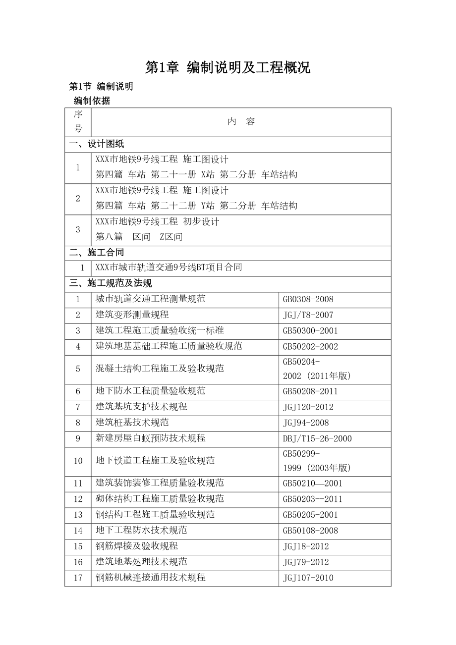 城市轨道交通地铁项目施工组织设计.doc