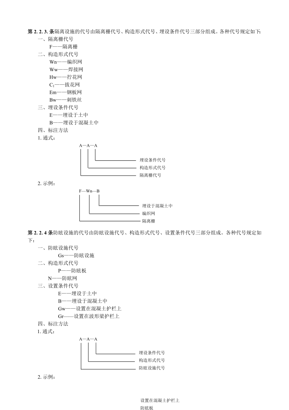 高速公路交通安全防护规则的设施设计和施工技术规范JTJ.doc