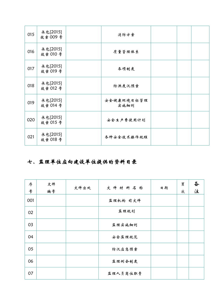 水利工程资料要求.doc