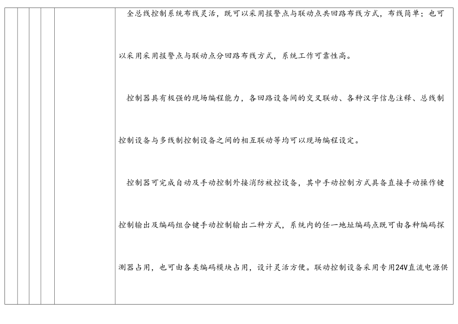 火灾自动报警设备技术参数-海湾.doc