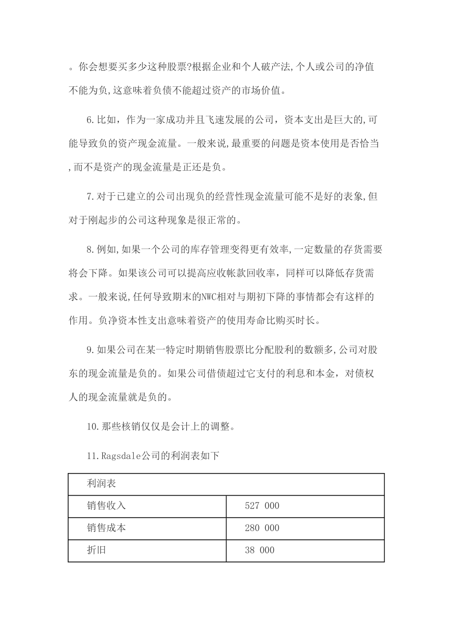 罗斯公司理财第九版课后习题答案中文版图文稿.doc