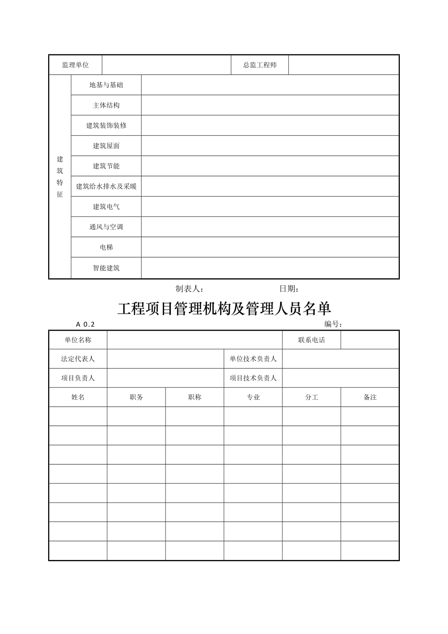 江西省建筑工程资料记录表格.doc