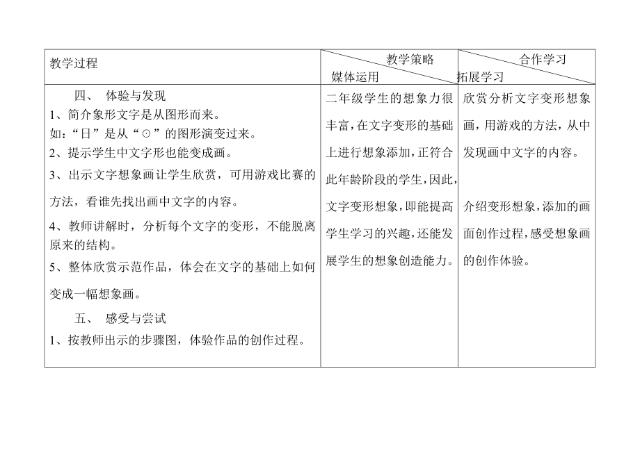 上教版美术学科二年级上半学期教案.doc